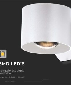Απλίκα Up-Down LED 5W 3000K IP65 Λευκού Χρώματος V-TAC – 10443