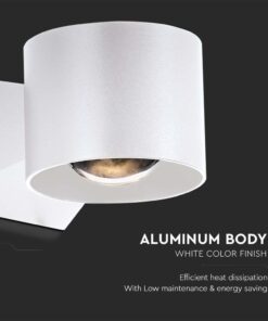 Απλίκα Up-Down LED 5W 3000K IP65 Λευκού Χρώματος V-TAC – 10443