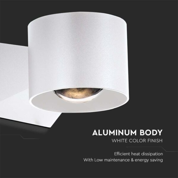 Απλίκα Up-Down LED 5W 3000K IP65 Λευκού Χρώματος V-TAC – 10443