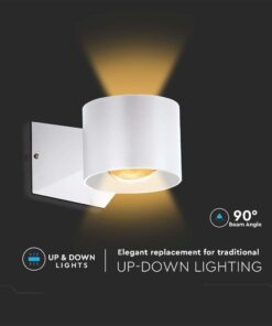 Απλίκα Up-Down LED 5W 3000K IP65 Λευκού Χρώματος V-TAC – 10443