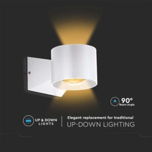 Απλίκα Up-Down LED 5W 3000K IP65 Λευκού Χρώματος V-TAC – 10443