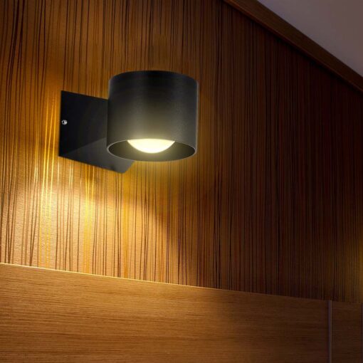 Απλίκα Up-Down LED 5W 3000K Μαύρου Χρώματος IP65 V-TAC – 10445