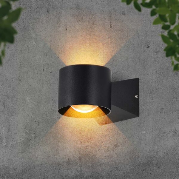 Απλίκα Up-Down LED 5W 3000K Μαύρου Χρώματος IP65 V-TAC – 10445