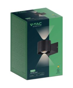 Απλίκα Up-Down LED 5W 3000K Μαύρου Χρώματος IP65 V-TAC – 10445