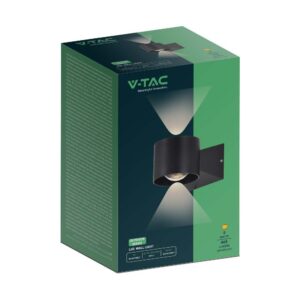 Απλίκα Up-Down LED 5W 3000K Μαύρου Χρώματος IP65 V-TAC – 10445