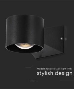 Απλίκα Up-Down LED 5W 3000K Μαύρου Χρώματος IP65 V-TAC – 10445