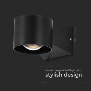 Απλίκα Up-Down LED 5W 3000K Μαύρου Χρώματος IP65 V-TAC – 10445