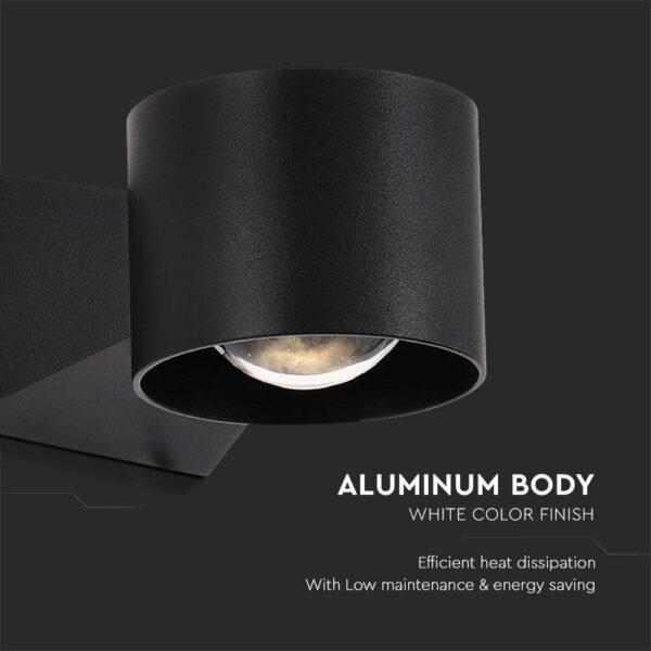 Απλίκα Up-Down LED 5W 3000K Μαύρου Χρώματος IP65 V-TAC – 10445