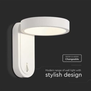 Επιτοίχιο φωτιστικό κομοδίνου LED 3W 3000K Μαύρου Χρώματος IP65 Περιστρεφόμενο V-TAC – 10447