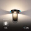 Επιτοίχιο φωτιστικό κομοδίνου LED 3W 3000K Μαύρου Χρώματος Περιστρεφόμενο V-TAC – 10448