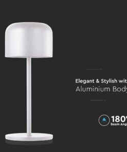 Επιτραπέζιο Φωτιστικό γραφείου LED 1.5W επαναφορτιζόμενο Λευκού Χρώματος dimmable IP54 V-TAC – 10449