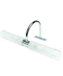 InLight Επιτοίχιο φωτιστικό από νίκελ ματ μέταλλο και αμμοβολή γυαλί 2XG9 D:31,5cm (1046-Νίκελ Ματ)