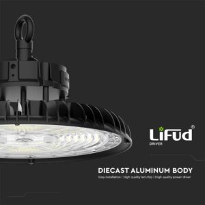 LED καμπάνα UFO SMD 200W 3 σε 1 με τροφοδοτικό Lifud 160lm/W V-TAC – 10467