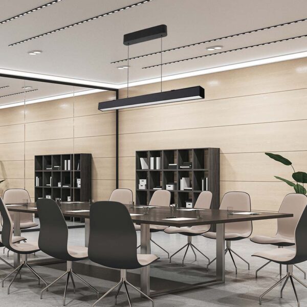 Κρεμαστό φωτιστικό Samsung LED 40W 3 σε 1 CCT Μαύρου Χρώματος V-TAC – 10468