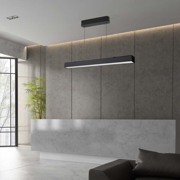 Κρεμαστό φωτιστικό Samsung LED 40W 3 σε 1 CCT Μαύρου Χρώματος V-TAC – 10468