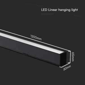 Κρεμαστό φωτιστικό Samsung LED 40W 3 σε 1 CCT Μαύρου Χρώματος V-TAC – 10468