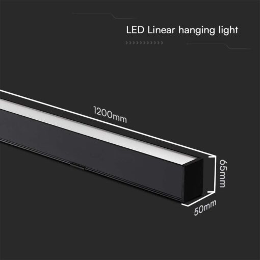 Κρεμαστό φωτιστικό Samsung LED 40W 3 σε 1 CCT Μαύρου Χρώματος V-TAC – 10468