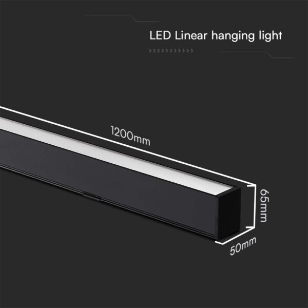 Κρεμαστό φωτιστικό Samsung LED 40W 3 σε 1 CCT Μαύρου Χρώματος V-TAC – 10468