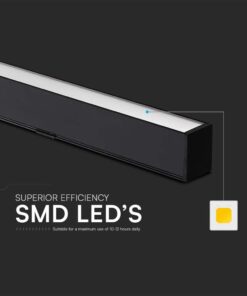 Κρεμαστό φωτιστικό Samsung LED 40W 3 σε 1 CCT Μαύρου Χρώματος V-TAC – 10468
