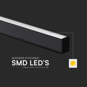 Κρεμαστό φωτιστικό Samsung LED 40W 3 σε 1 CCT Μαύρου Χρώματος V-TAC – 10468