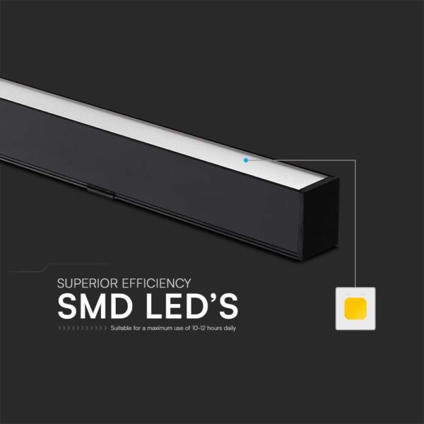Κρεμαστό φωτιστικό Samsung LED 40W 3 σε 1 CCT Μαύρου Χρώματος V-TAC – 10468