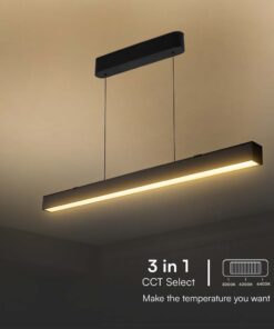 Κρεμαστό φωτιστικό Samsung LED 40W 3 σε 1 CCT Μαύρου Χρώματος V-TAC – 10468