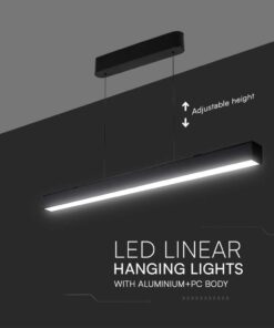 Κρεμαστό φωτιστικό Samsung LED 40W 3 σε 1 CCT Μαύρου Χρώματος V-TAC – 10468