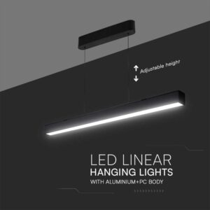 Κρεμαστό φωτιστικό Samsung LED 40W 3 σε 1 CCT Μαύρου Χρώματος V-TAC – 10468