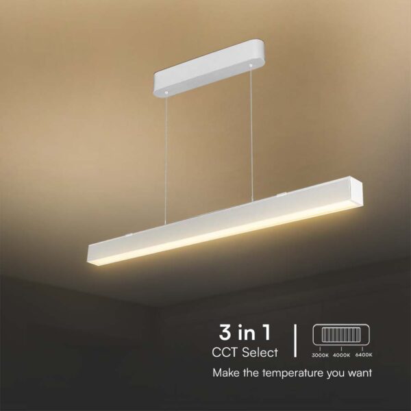 Κρεμαστό φωτιστικό Samsung LED 40W 3 σε 1 CCT Λευκού Χρώματος V-TAC – 10469