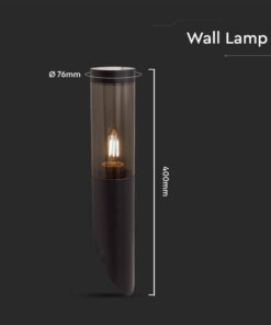 Επιτοίχιο φωτιστικό 1xE27 Μαύρου Χρώματος IP44 V-TAC – 10470