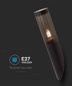 Επιτοίχιο φωτιστικό 1xE27 Μαύρου Χρώματος IP44 V-TAC – 10470