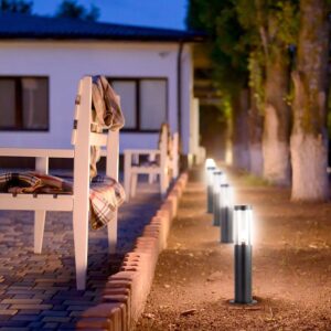Φωτιστικό Κολωνάκι Κήπου 1xE27 Μαύρου Χρώματος IP44 V-TAC – 10471