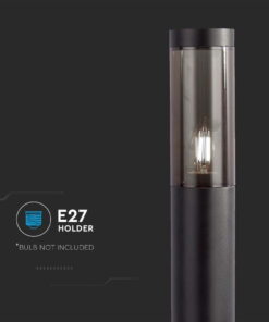 Φωτιστικό κολωνάκι Κήπου 1xE27 Μαύρου Χρώματος IP44 V-TAC – 10472