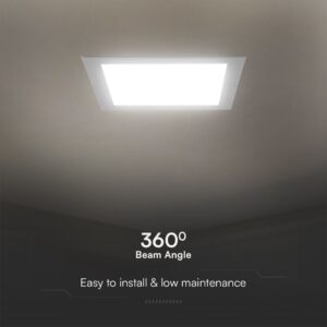 3W LED Panel V-TAC SAMSUNG Chip Χωνευτό Τετράγωνο 9x9cm 330lm 3000K V-TAC – 104771