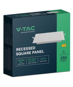 Panel Backlit χωνευτό LED 24W 3000K Λευκού Χρώματος V-TAC – 10489