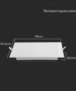 Panel Backlit χωνευτό LED 3W 6500K Λευκού Χρώματος V-TAC – 10497