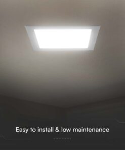 Panel Backlit χωνευτό LED 24W 3000K Λευκού Χρώματος V-TAC – 10489