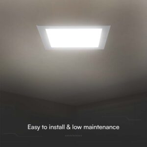 Panel Backlit χωνευτό LED 24W 3000K Λευκού Χρώματος  V-TAC – 10489