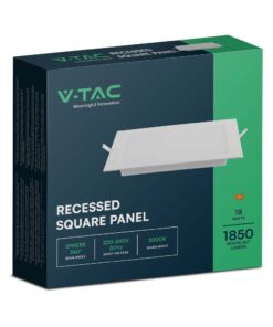 LED mini panel χωνευτό backlit 6W 4000K Λευκού Χρώματος V-TAC – 10481