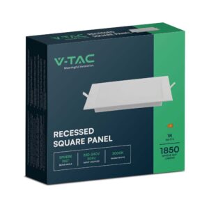 LED mini panel χωνευτό backlit 6W 4000K Λευκού Χρώματος V-TAC – 10481