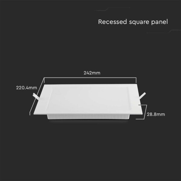 LED mini panel χωνευτό backlit 6W 4000K Λευκού Χρώματος V-TAC – 10481
