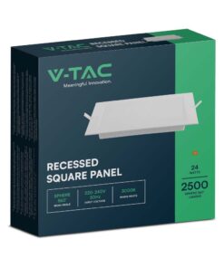 Χωνευτό Panel Backlit LED 3W 3000K Λευκού Χρώματος V-TAC – 10477