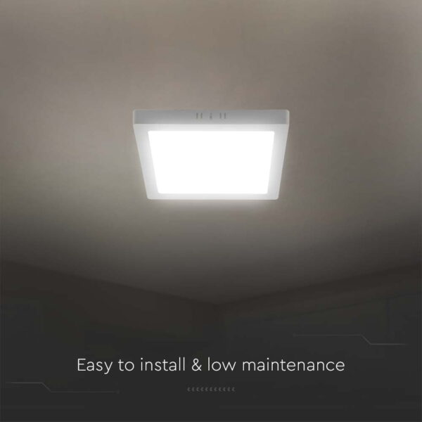 Mini panel επιφανειακό backlit LED 6W 3000K Λευκού Χρώματος V-TAC – 10492