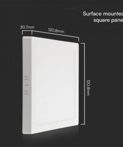 6W LED SAMSUNG Chip Panel Τετράγωνο 12x12cm Επιφανειακό 660lm 4000K VTAC – 104931