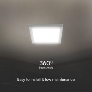 18W LED SAMSUNG Chip Panel Τετράγωνο Επιφανειακό 1850lm 3000K VTAC – 104981