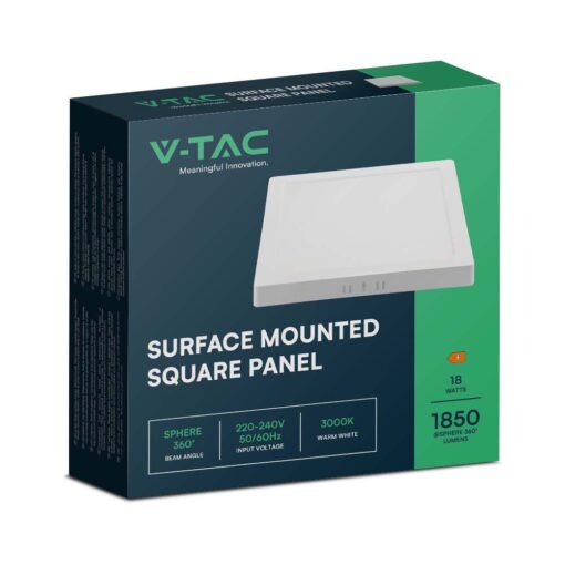Mini Panel Backlit επιφανειακό LED 18W 4000K Λευκού Χρώματος V-TAC – 10499
