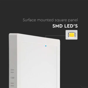 Panel επιφανειακό backlit LED 24W 3000K Λευκού Χρώματος V-TAC – 10514
