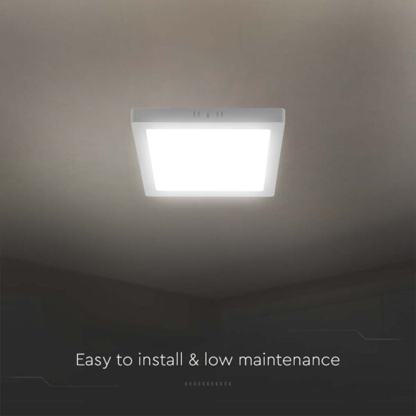 Panel επιφανειακό backlit LED 24W 3000K Λευκού Χρώματος V-TAC – 10514