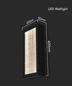 Επιτοίχιο Φωτιστικό Εξωτερικού Χώρου LED 20W 3000K IP65 Μαύρου Χρώματος V-TAC – 10558