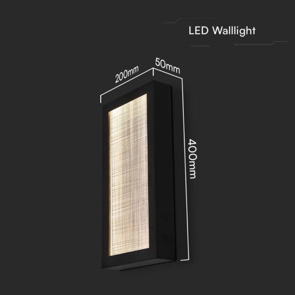 Επιτοίχιο Φωτιστικό Εξωτερικού Χώρου LED 20W 3000K IP65 Μαύρου Χρώματος V-TAC – 10558